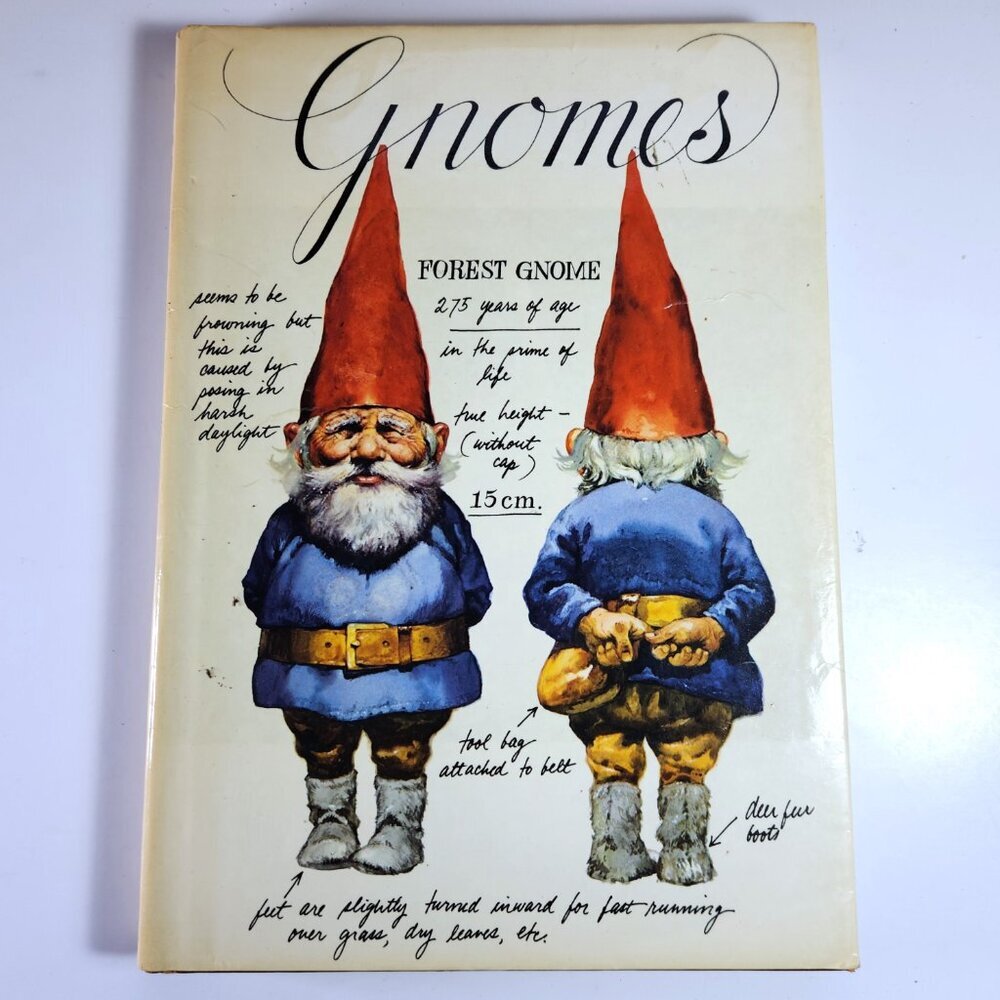 Gnomes 1st Edition 1st Printing Hard Cover DJ 1977 Original Poortvliet Huygen